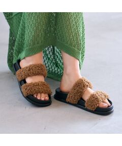 carino / カリーノ サンダル | エコファーもこもこサンダル