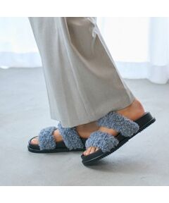 carino / カリーノ サンダル | エコファーもこもこサンダル