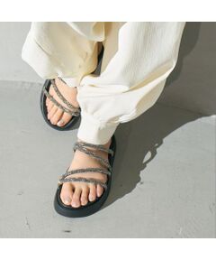 carino / カリーノ サンダル | 厚底ビジューサンダル