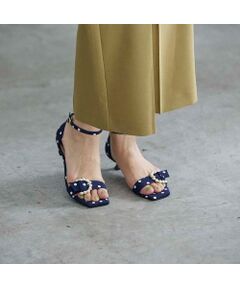 carino / カリーノ サンダル | パールバックルアンクルベルトサンダル