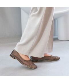 carino / カリーノ フラットシューズ | メッシュスクエアトゥバレエシューズ