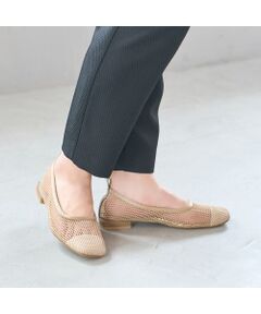 carino / カリーノ フラットシューズ | メッシュスクエアトゥバレエシューズ