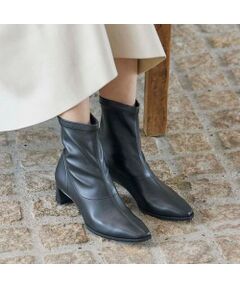 carino / カリーノ ブーツ（ショート丈） | 【レイン対応】フレアヒールストレッチブーツ