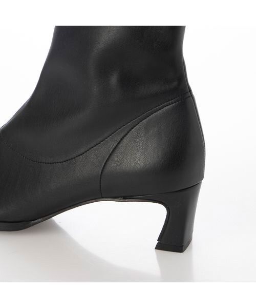 carino / カリーノ ブーツ（ショート丈） | 【レイン対応】フレアヒールストレッチブーツ | 詳細6