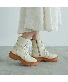 carino / カリーノ ブーツ（ショート丈） | 厚底レースアップブーツ