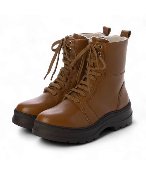 carino / カリーノ ブーツ（ショート丈） | 厚底レースアップブーツ | 詳細1