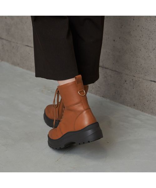 carino / カリーノ ブーツ（ショート丈） | 厚底レースアップブーツ | 詳細7