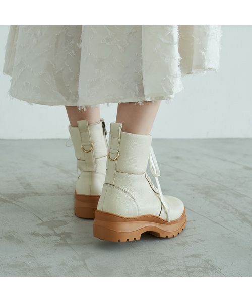 carino / カリーノ ブーツ（ショート丈） | 厚底レースアップブーツ | 詳細16