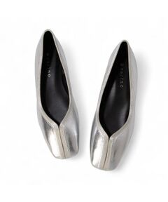 carino / カリーノ フラットシューズ | スクエアトゥ切り替えデザインフラットパンプス