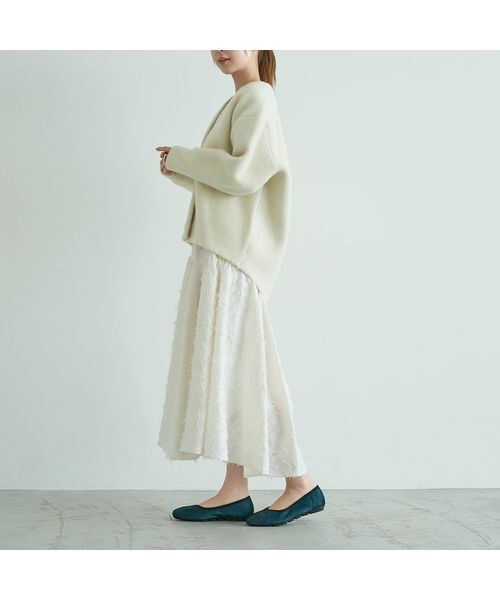 carino / カリーノ フラットシューズ | スクエアトゥ切り替えデザインフラットパンプス | 詳細9