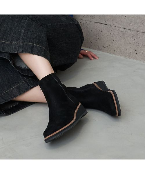 carino / カリーノ ブーツ（ショート丈） | 【レイン・スノー対応】ウエッジヒールショートブーツ | 詳細7