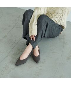 carino / カリーノ フラットシューズ | スリムスクエアトゥフラットパンプス