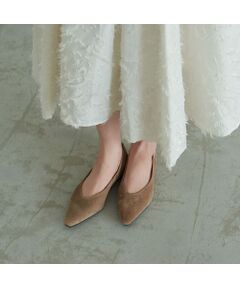 carino / カリーノ フラットシューズ | スリムスクエアトゥフラットパンプス