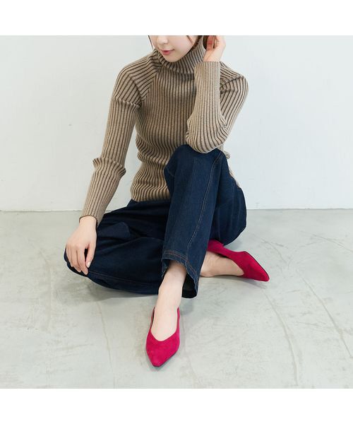 carino / カリーノ フラットシューズ | スリムスクエアトゥフラットパンプス | 詳細7