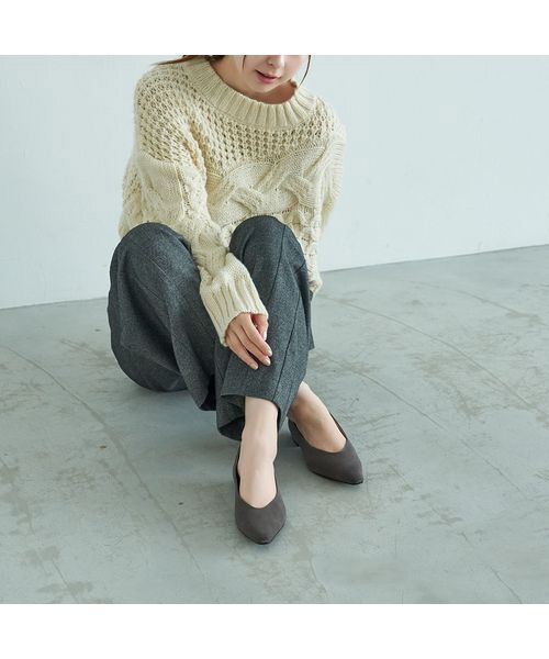 carino / カリーノ フラットシューズ | スリムスクエアトゥフラットパンプス | 詳細23