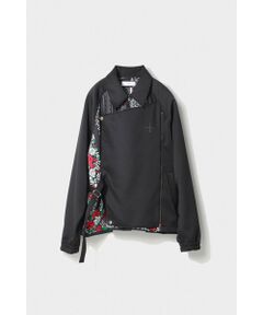 DOUBLE BREASTED JERSEY COACH JACKET