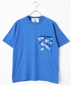 CHARACTER PATCHWORK POCKET T-SHIRT