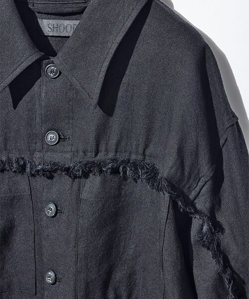 CS case study / CSケーススタディ ショート・ハーフ・半端丈パンツ | LINEN FRINGE JACKET | 詳細2