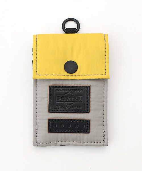CS case study/CSケーススタディ コインケース ネイビー×ベージュ×マスタード UNI