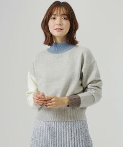 CAST: / キャスト コロン ニット・セーター | カラーブロックニット