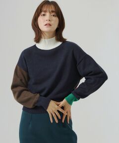 CAST: / キャスト コロン ニット・セーター | カラーブロックニット