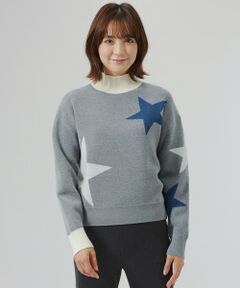 CAST: / キャスト コロン ニット・セーター | スターモチーフニット
