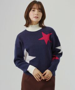 CAST: / キャスト コロン ニット・セーター | スターモチーフニット