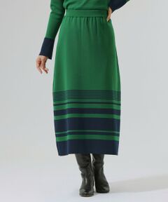 CAST: / キャスト コロン ロング・マキシ丈スカート | ボーダーニットスカート