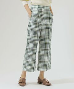 CAST: / キャスト コロン パンツ | 【洗える】ブロックチェックプリントツイードパンツ