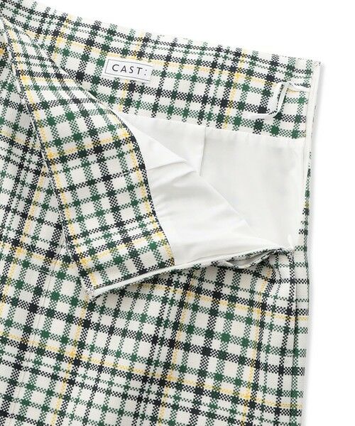 CAST: / キャスト コロン ロング・マキシ丈スカート | 【洗える】ブロックチェックプリントツイードスカート | 詳細7