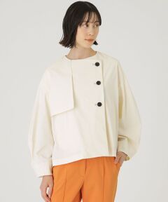 CAST: / キャスト コロン その他アウター | 【洗える】レイヤードディティールショートブルゾン