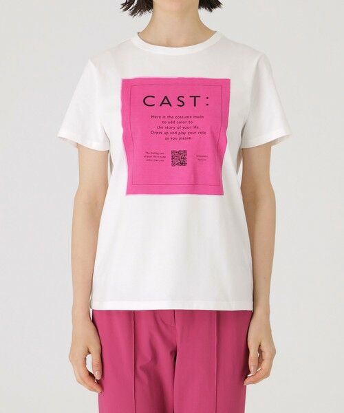 CAST: / キャスト コロン カットソー | 【1枚着にもインナーにも】ロゴプリントTシャツ | 詳細2