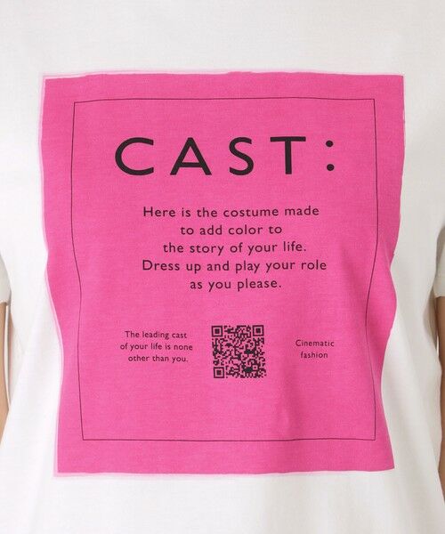 CAST: / キャスト コロン カットソー | 【1枚着にもインナーにも】ロゴプリントTシャツ | 詳細6