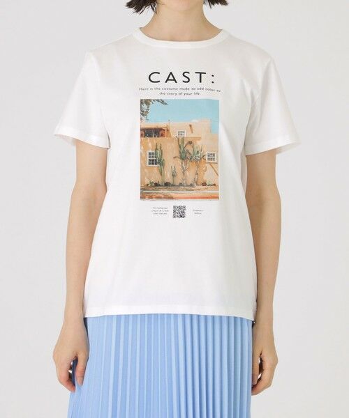CAST: / キャスト コロン カットソー | 【1枚着にもインナーにも】サボテンプリントTシャツ | 詳細5