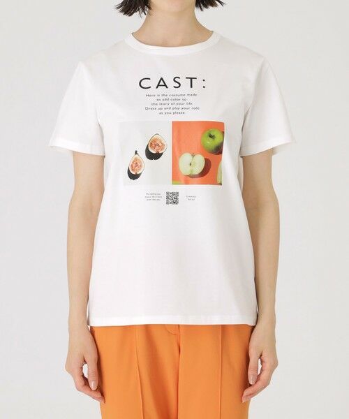 CAST: / キャスト コロン カットソー | 【1枚着にもインナーにも】フルーツプリントTシャツ | 詳細3