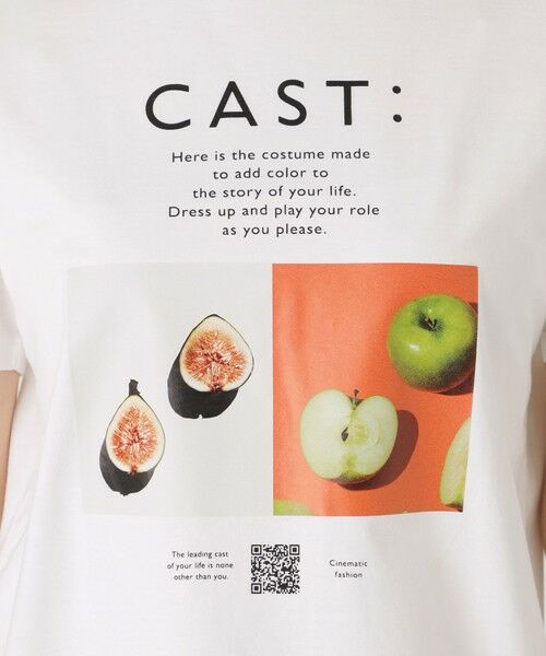 CAST: / キャスト コロン カットソー | 【1枚着にもインナーにも】フルーツプリントTシャツ | 詳細7