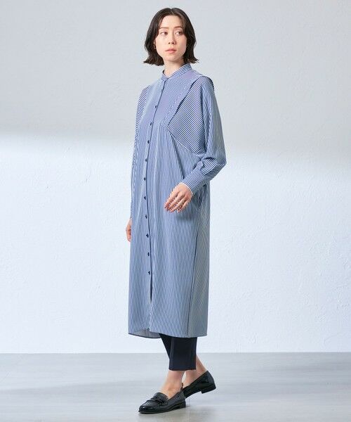 CAST: / キャスト コロン ロング・マキシ丈ワンピース | 【NAVY】【1枚着でも羽織りでも】ストライプワンピース | 詳細1