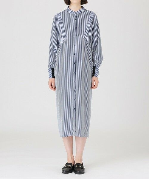 CAST: / キャスト コロン ロング・マキシ丈ワンピース | 【NAVY】【1枚着でも羽織りでも】ストライプワンピース | 詳細5