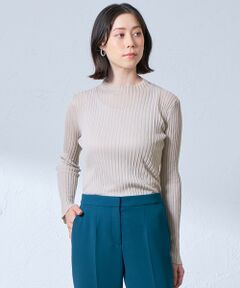 CAST: / キャスト コロン ニット・セーター | 【着回し抜群】シアーニットタートル