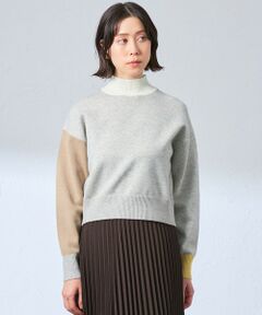 CAST: / キャスト コロン ニット・セーター | 【イチオシ】カラーブロックニット・2023秋冬モデル