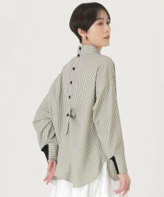 CAST: / キャスト コロン シャツ・ブラウス | 【1枚で着映える】ストライプバックボタンブラウス
