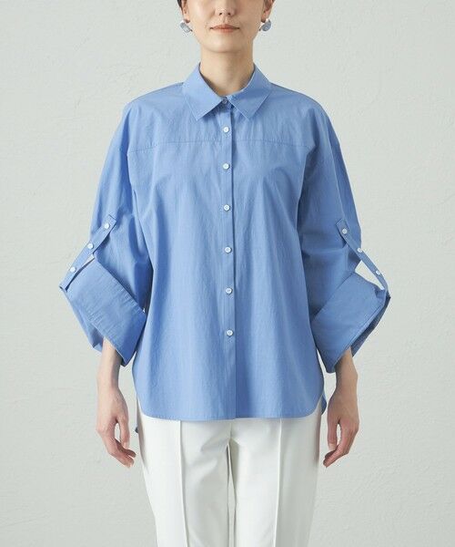 CAST: / キャスト コロン シャツ・ブラウス | 【イチオシ】ロールアップオーバーブラウス | 詳細8