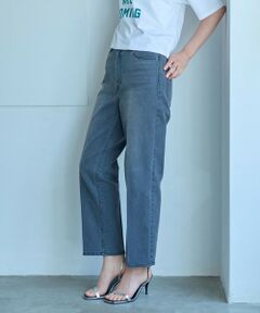 CAST: / キャスト コロン パンツ | 【美シルエット】クロップドストレッチデニム