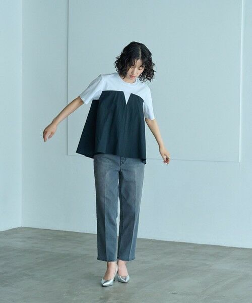 CAST: / キャスト コロン パンツ | 【美シルエット】クロップドストレッチデニム | 詳細3