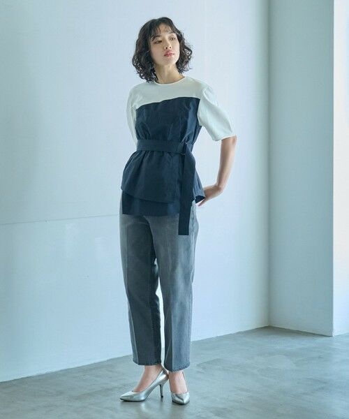 CAST: / キャスト コロン パンツ | 【美シルエット】クロップドストレッチデニム | 詳細4