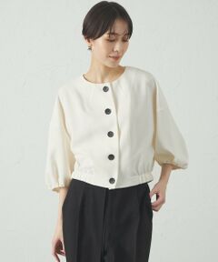 CAST: / キャスト コロン その他アウター | 【セットアップ対応/洗える/吸水速乾】リネンライクショートブルゾン