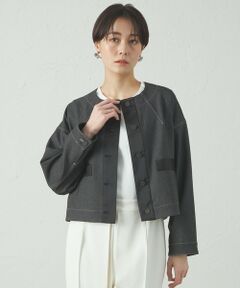 CAST: / キャスト コロン その他アウター | 【セットアップ対応/着回し抜群】デニムライクジャケット