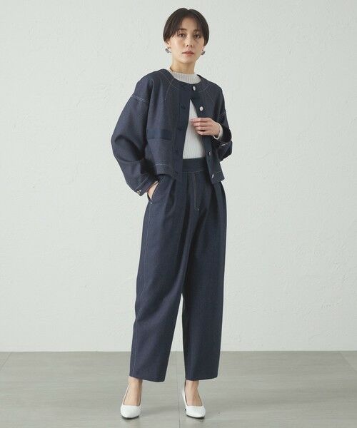 CAST: / キャスト コロン その他アウター | 【セットアップ対応/着回し抜群】デニムライクジャケット | 詳細2