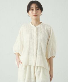 CAST: / キャスト コロン シャツ・ブラウス | 【セットアップ対応/オンでもオフでも活躍】フェザーシフォンフォルムブラウス