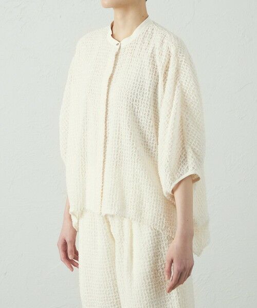 CAST: / キャスト コロン シャツ・ブラウス | 【セットアップ対応/オンでもオフでも活躍】フェザーシフォンフォルムブラウス | 詳細4